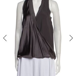 Ramy Brook Charcoal Sleeveless Blouse